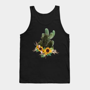 Succulents plants and sunflowers Tank Top